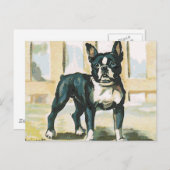 Bulldog Postkarte (Vorne/Hinten)