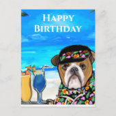 Bulldog Postkarte (Vorderseite)