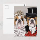 Bulldog Postkarte (Vorne/Hinten)