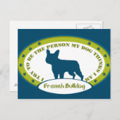 Bulldog Postkarte (Vorne/Hinten)