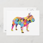 Bulldog Postkarte (Vorne/Hinten)