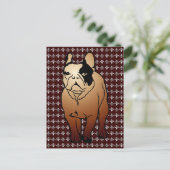 Bulldog Postkarte (Stehend Vorderseite)