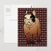 Bulldog Postkarte (Vorne/Hinten)