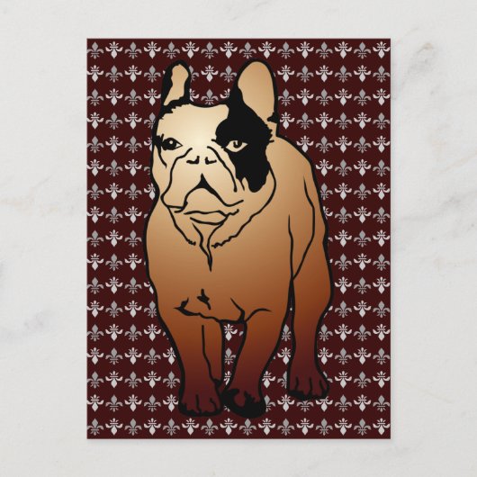 Bulldog Postkarte (Vorderseite)