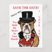 Bulldog Postkarte (Vorderseite)