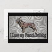 Bulldog Postkarte (Vorne/Hinten)