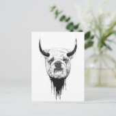 Bulldog Postkarte (Stehend Vorderseite)