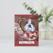Bulldog Postkarte (Stehend Vorderseite)