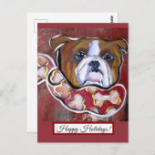 Bulldog Postkarte (Vorne/Hinten)