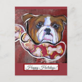 Bulldog Postkarte (Vorderseite)