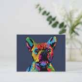 Bulldog Postkarte (Stehend Vorderseite)