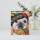 Bulldog Postkarte (Stehend Vorderseite)