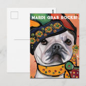 Bulldog Postkarte (Vorne/Hinten)