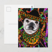 Bulldog Postkarte (Vorne/Hinten)