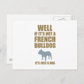 Bulldog Postkarte (Vorne/Hinten)