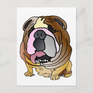 Bulldog Postkarte