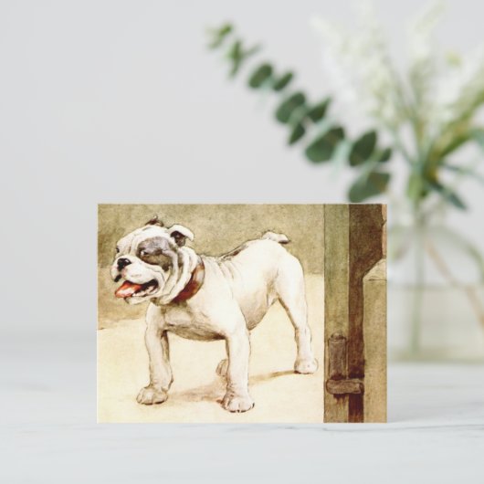 Bulldog Postkarte (Stehend Vorderseite)