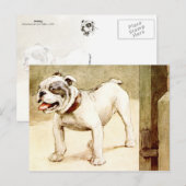 Bulldog Postkarte (Vorne/Hinten)