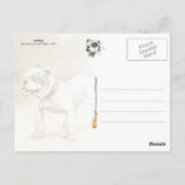 Bulldog Postkarte (Rückseite)
