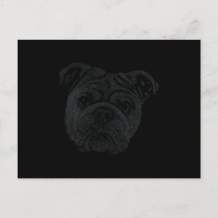 Bulldog Postkarte