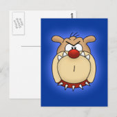 Bulldog-Postkarte Postkarte (Vorne/Hinten)