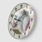Bulldog-Profil Große Wanduhr (Winkel)