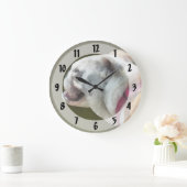 Bulldog-Profil Große Wanduhr (Zuhause)