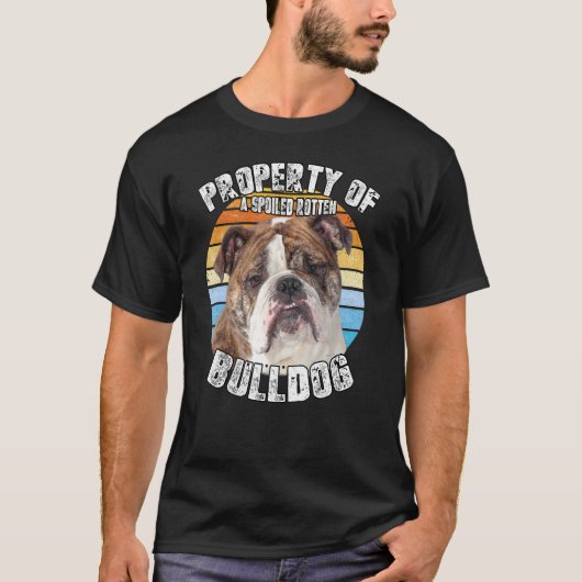 Bulldog Property Of T-Shirt (Vorderseite)