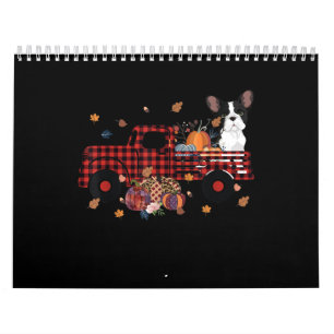 Bulldog Pumpkin Truck Erntedank Halloween Kalender