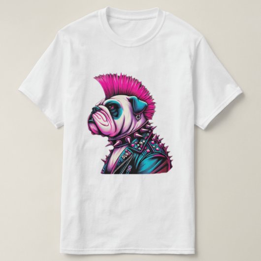 BULLDOG PUNK ROCK T-Shirt (Design vorne)