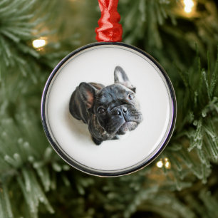 Bulldog-Puppe Ornament Aus Metall