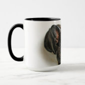 Bulldog-Puppe Tasse (Links)