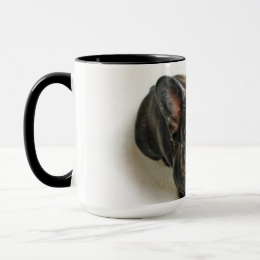 Bulldog-Puppe Tasse (Links)