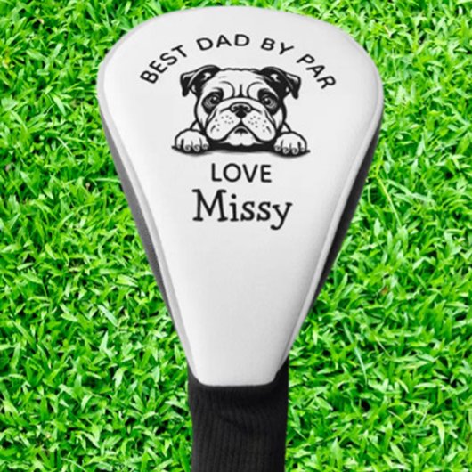 Bulldog Puppy individueller Golf Head Cover Headcover