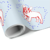 Bulldog Puppy Paper Geschenkpapier (Rolleneckpunkt)