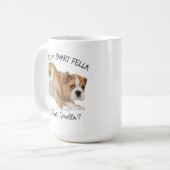 Bulldog Puppy Smart Fella Furz Smella Kaffeetasse (Vorderseite Links)