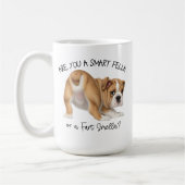 Bulldog Puppy Smart Fella Furz Smella Kaffeetasse (Links)
