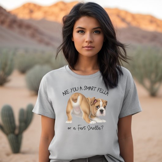 Bulldog Puppy Smart Fella Furz Smella Sweatshirt