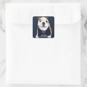 BULLDOG QUADRATISCHER AUFKLEBER (Tasche)