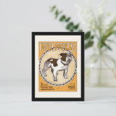 Bulldog Rag Sheet Cover Postkarte (Stehend Vorderseite)