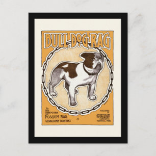 Bulldog Rag Sheet Cover Postkarte