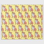 Bulldog-Rasse Thunder_Cove Geschenkpapier (Flach)