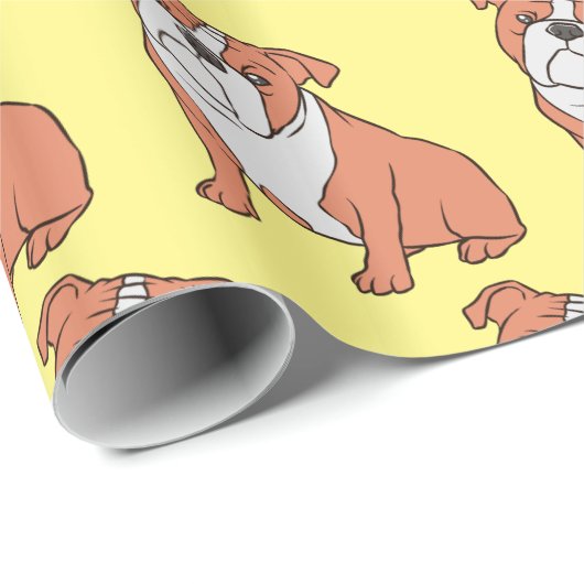 Bulldog-Rasse Thunder_Cove Geschenkpapier (Rolleneckpunkt)