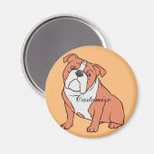 Bulldog-Rasse Thunder_Cove Magnet (Vorderseite/Rückseite)