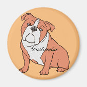 Bulldog-Rasse Thunder_Cove Magnet (Vorne)