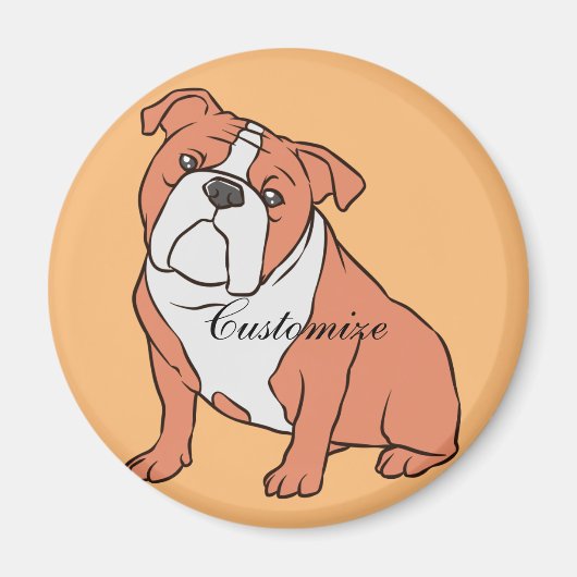 Bulldog-Rasse Thunder_Cove Magnet (Vorne)