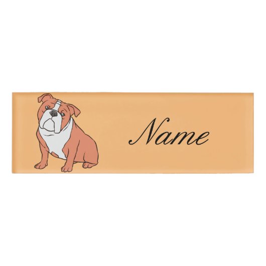 Bulldog-Rasse Thunder_Cove Namenschild (Vorderseite)