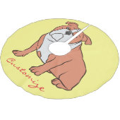 Bulldog-Rasse Thunder_Cove Polyester Weihnachtsbaumdecke (Schrägansicht)