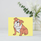 Bulldog-Rasse Thunder_Cove Postkarte (Stehend Vorderseite)
