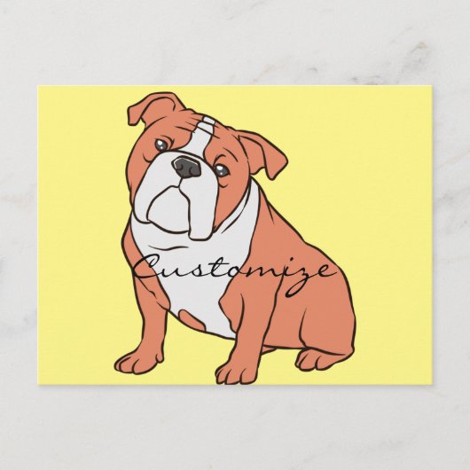 Bulldog-Rasse Thunder_Cove Postkarte (Vorderseite)